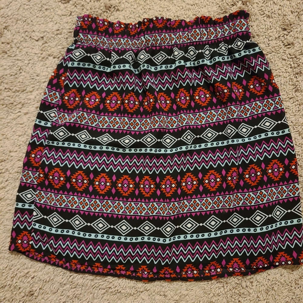 Aztec print skirt